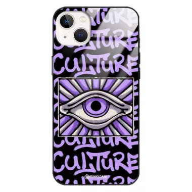 Etui Black Case Glass Rebel Zone do APPLE IPHONE 14 PLUS Kultura Steet Art. ST_RZC109