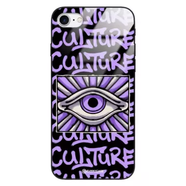 Etui Black Case Glass Rebel Zone do APPLE IPHONE 7 Kultura Steet Art. ST_RZC109