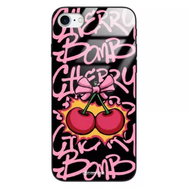 Etui Black Case Glass Rebel Zone do APPLE iPHONE SE3 Graffiti Glory Art. ST_RZC117