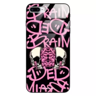 Etui Black Case Glass Rebel Zone do APPLE IPHONE 7 PLUS Cherry Bomb ST_RZC119