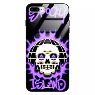 Etui Black Case Glass Rebel Zone do APPLE IPHONE 8 PLUS Spooky Island ST_RZC103