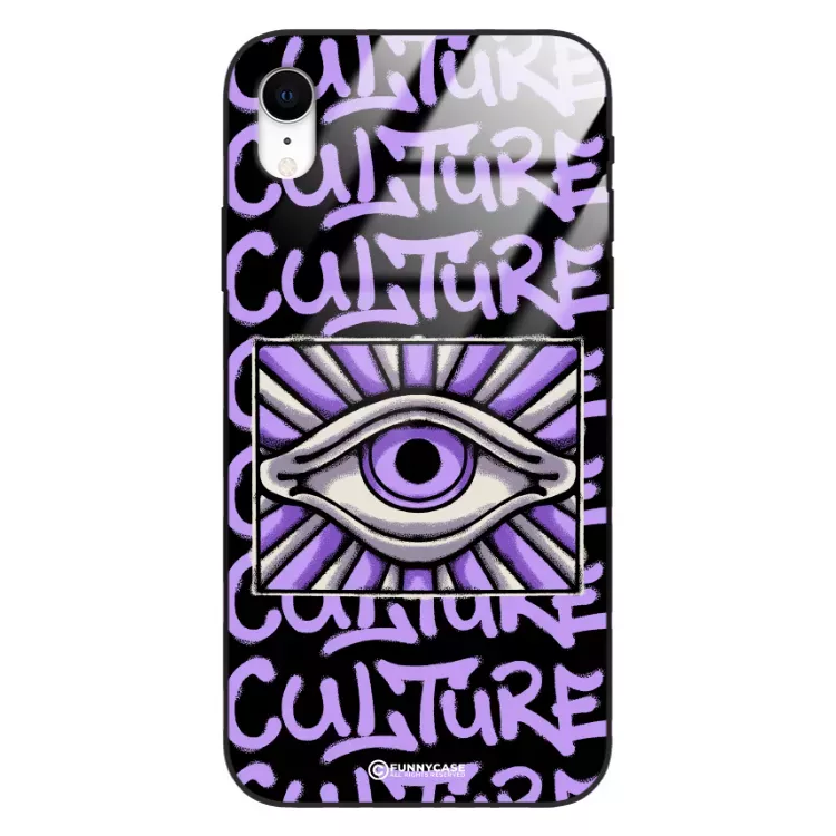 Etui Black Case Glass Rebel Zone do APPLE IPHONE XR Kultura Steet Art. ST_RZC109