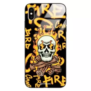 Etui Black Case Glass Rebel Zone do APPLE IPHONE XS MAX Mistyczne ST_RZC113