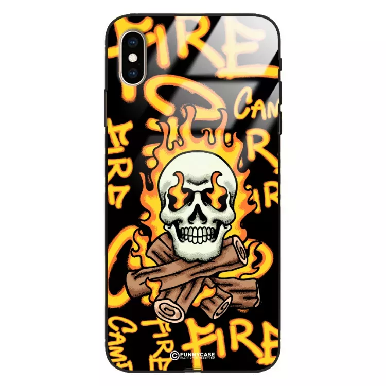 Etui Black Case Glass Rebel Zone do APPLE IPHONE XS MAX Mistyczne ST_RZC113