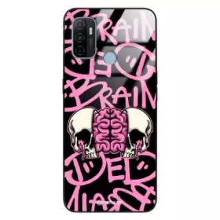 Etui Black Case Glass Rebel Zone do OPPO A53 Cherry Bomb ST_RZC119
