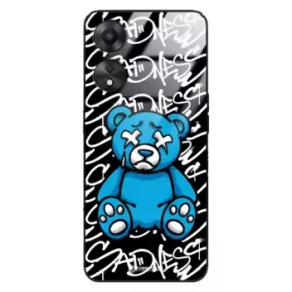 Etui Black Case Glass Rebel Zone do OPPO A58 5G Miś Streetwear ST_RZC104