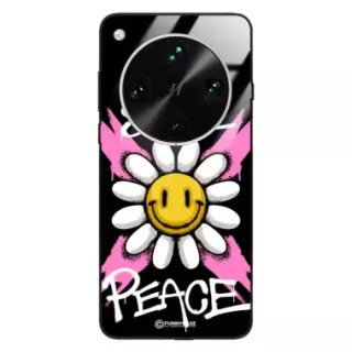 Etui Black Case Glass Rebel Zone do OPPO FIND X8 ULTRA 5G Kwiat Peace ST_RZC105