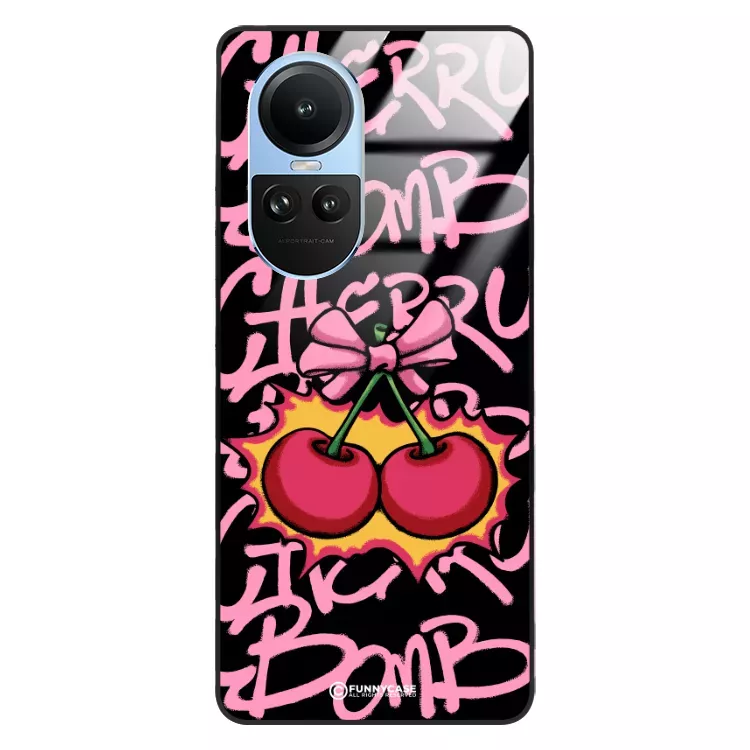 Etui Black Case Glass Rebel Zone do OPPO RENO 10 Graffiti Glory Art. ST_RZC117