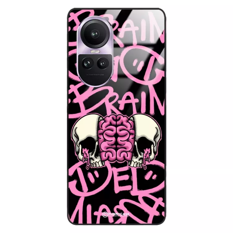 Etui Black Case Glass Rebel Zone do OPPO RENO 10 PRO Cherry Bomb ST_RZC119