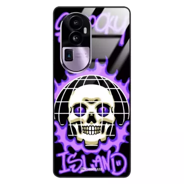 Etui Black Case Glass Rebel Zone do OPPO RENO 10 PRO PLUS Spooky Island ST_RZC103