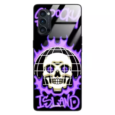 Etui Black Case Glass Rebel Zone do OPPO RENO 4 PRO  Spooky Island ST_RZC103