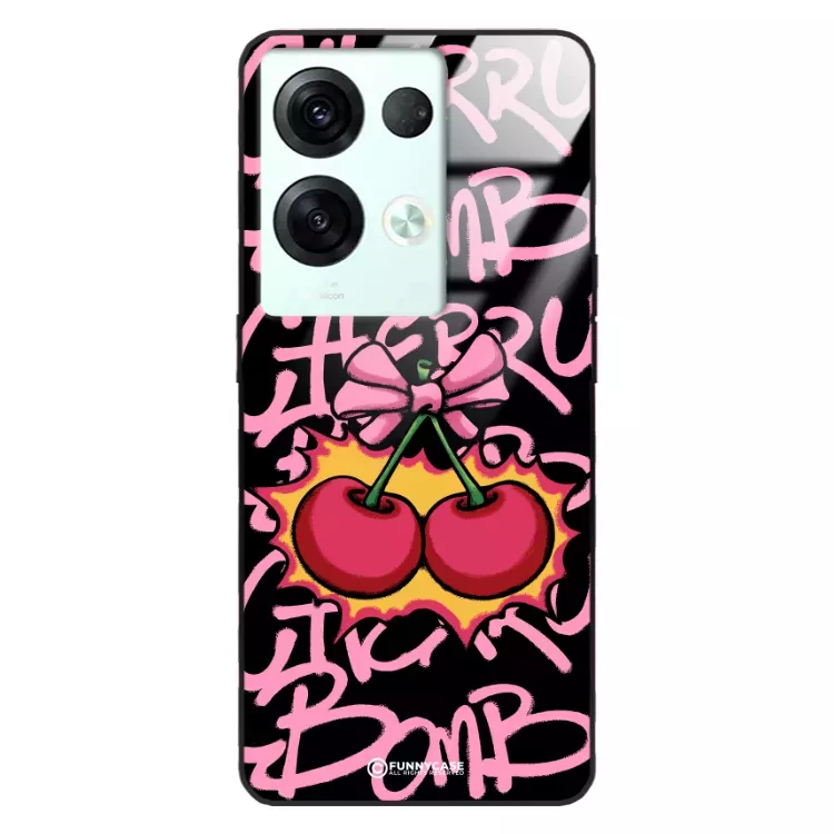 Etui Black Case Glass Rebel Zone do OPPO RENO 8 PRO Graffiti Glory Art. ST_RZC117