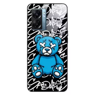 Etui Black Case Glass Rebel Zone do OPPO K10 5G Miś Streetwear ST_RZC104