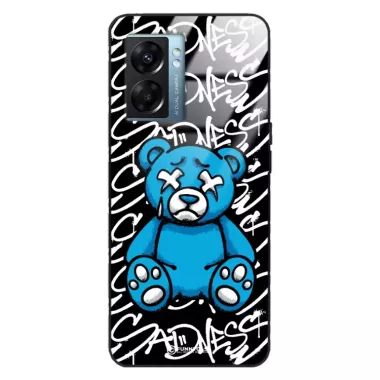 Etui Black Case Glass Rebel Zone do OPPO K10 5G Miś Streetwear ST_RZC104