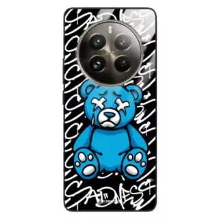Etui Black Case Glass Rebel Zone do REALME 12 PRO Miś Streetwear ST_RZC104