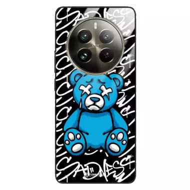Etui Black Case Glass Rebel Zone do REALME 12 PRO Miś Streetwear ST_RZC104