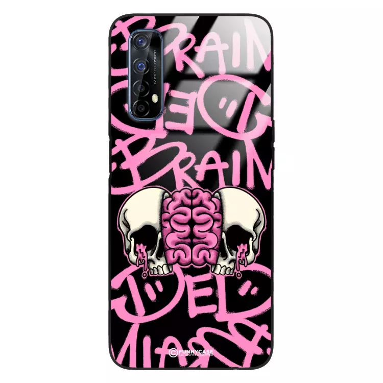 Etui Black Case Glass Rebel Zone do REALME 7 Cherry Bomb ST_RZC119