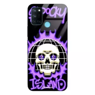 Etui Black Case Glass Rebel Zone do REALME 7i Spooky Island ST_RZC103
