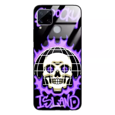 Etui Black Case Glass Rebel Zone do REALME C15 Spooky Island ST_RZC103