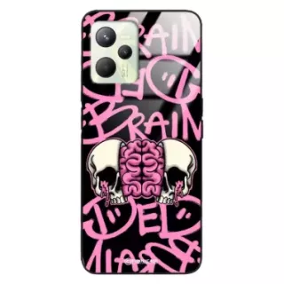 Etui Black Case Glass Rebel Zone do REALME C35 Cherry Bomb ST_RZC119