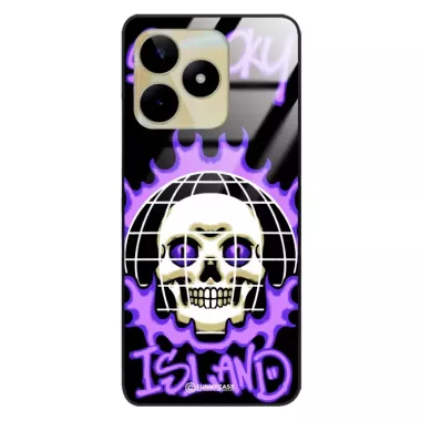 Etui Black Case Glass Rebel Zone do REALME C51 Spooky Island ST_RZC103