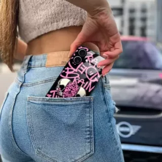 Etui Black Case Glass Rebel Zone do REALME C75 Cherry Bomb ST_RZC119