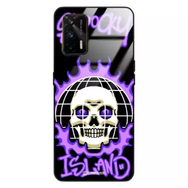 Etui Black Case Glass Rebel Zone do REALME GT Spooky Island ST_RZC103
