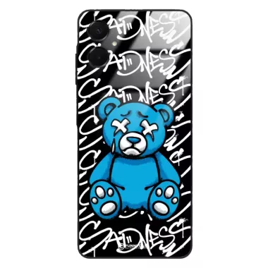 Etui Black Case Glass Rebel Zone do SAMSUNG A06 5G Miś Streetwear ST_RZC104