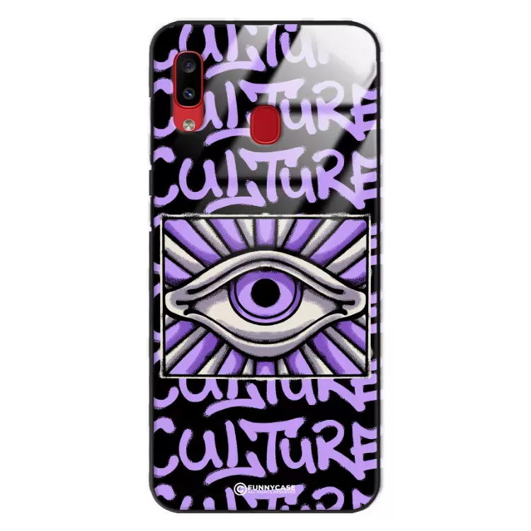 Etui Black Case Glass Rebel Zone do SAMSUNG A20 Kultura Steet Art. ST_RZC109