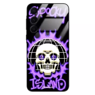 Etui Black Case Glass Rebel Zone do SAMSUNG A55 5G Spooky Island ST_RZC103