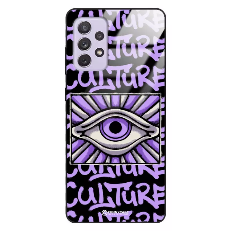 Etui Black Case Glass Rebel Zone do SAMSUNG A72 Kultura Steet Art. ST_RZC109
