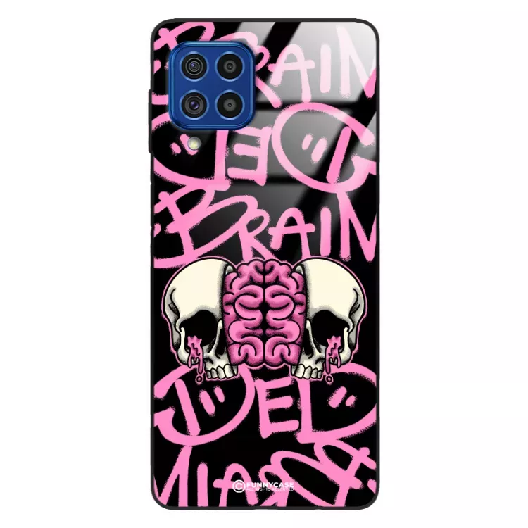 Etui Black Case Glass Rebel Zone do SAMSUNG F62 Cherry Bomb ST_RZC119