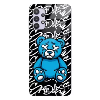 Etui Black Case Glass Rebel Zone do SAMSUNG M32 5G Miś Streetwear ST_RZC104