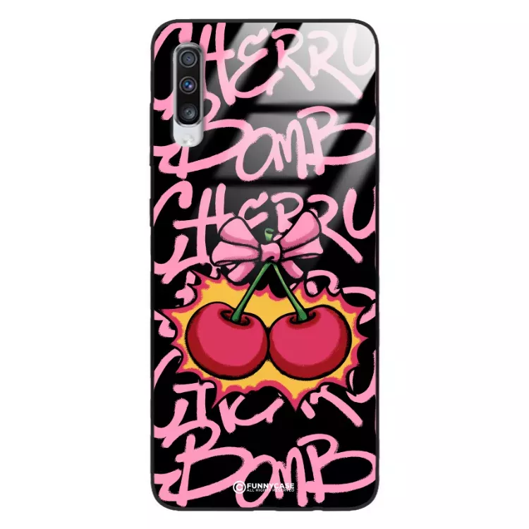 Etui Black Case Glass Rebel Zone do SAMSUNG A70 Graffiti Glory Art. ST_RZC117