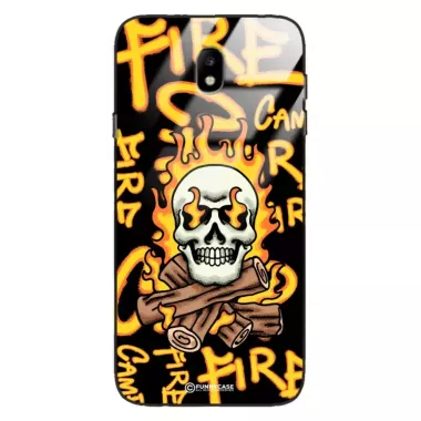 Etui Black Case Glass Rebel Zone do SAMSUNG J7 2017 Mistyczne ST_RZC113