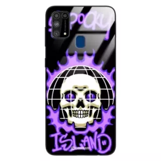 Etui Black Case Glass Rebel Zone do SAMSUNG M31 Spooky Island ST_RZC103