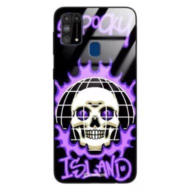 Etui Black Case Glass Rebel Zone do SAMSUNG M31 Spooky Island ST_RZC103