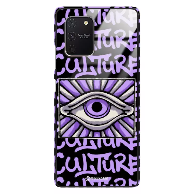 Etui Black Case Glass Rebel Zone do SAMSUNG A91 Kultura Steet Art. ST_RZC109