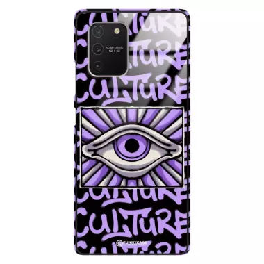 Etui Black Case Glass Rebel Zone do SAMSUNG A91 Kultura Steet Art. ST_RZC109