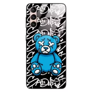 Etui Black Case Glass Rebel Zone do SAMSUNG S21 5G Miś Streetwear ST_RZC104