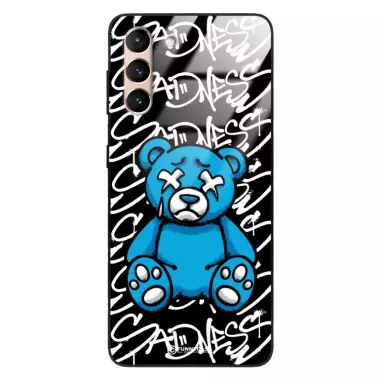 Etui Black Case Glass Rebel Zone do SAMSUNG S21 5G Miś Streetwear ST_RZC104