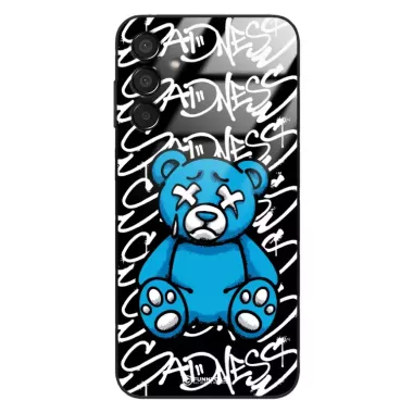 Etui Black Case Glass Rebel Zone do SAMSUNG F15 5G Miś Streetwear ST_RZC104