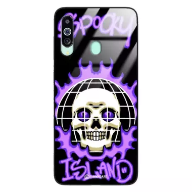 Etui Black Case Glass Rebel Zone do SAMSUNG M40 Spooky Island ST_RZC103