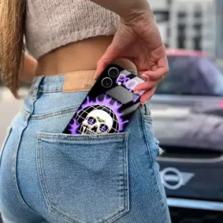 Etui Black Case Glass Rebel Zone do SAMSUNG M40 Spooky Island ST_RZC103