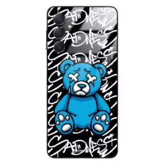 Etui Black Case Glass Rebel Zone do SAMSUNG M54 5G Miś Streetwear ST_RZC104
