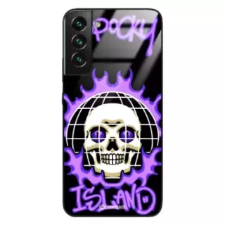 Etui Black Case Glass Rebel Zone do SAMSUNG S22 PLUS Spooky Island ST_RZC103