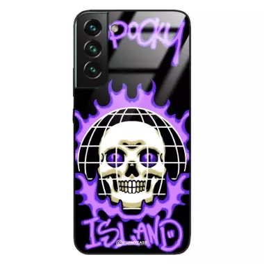 Etui Black Case Glass Rebel Zone do SAMSUNG S22 PLUS Spooky Island ST_RZC103