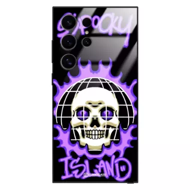 Etui Black Case Glass Rebel Zone do SAMSUNG S24 ULTRA Spooky Island ST_RZC103