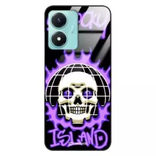 Etui Black Case Glass Rebel Zone do VIVO Y02s Spooky Island ST_RZC103