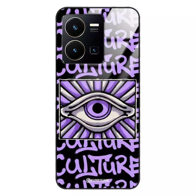Etui Black Case Glass Rebel Zone do VIVO Y35 Kultura Steet Art. ST_RZC109